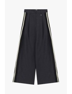 Dixie Palazzo-broek met hoge taille en zijbanden 2