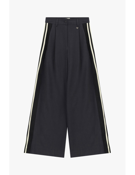 Dixie Palazzo-broek met hoge taille en zijbanden