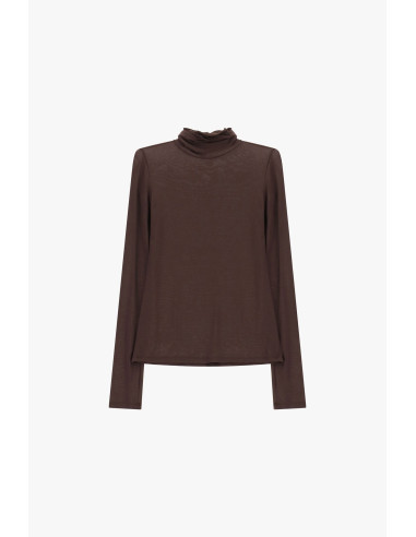 T-shirt met lange mouwen en zachte halslijn alstublieft