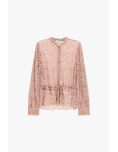 Kanten blouse met trekkoord en knopen aan de voorkant, alstublieft 2