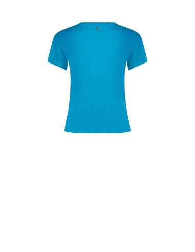 Regular T-shirt van katoen met slogan en strass-steentjes Rinascimento