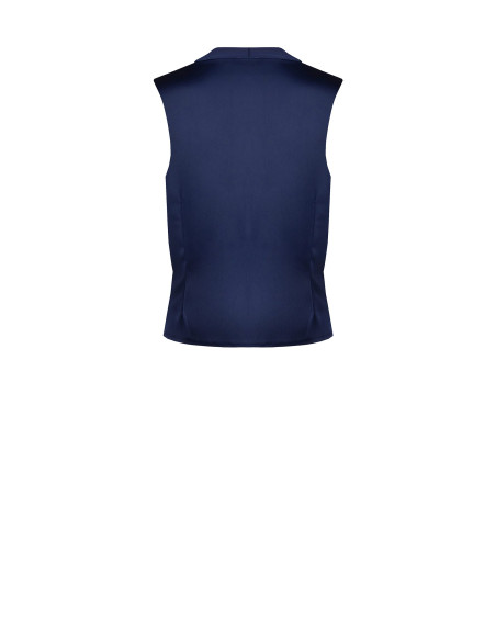 Satijnen blouse met gedrapeerde overslag-V-hals Rinascimento