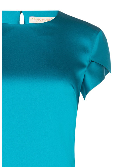Crop top van gestructureerd satijn Rinascimento