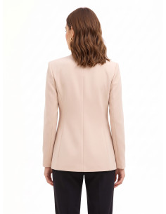 Getailleerde blazer van scuba-crêpe met bijpassende knoop Rinascimento 2