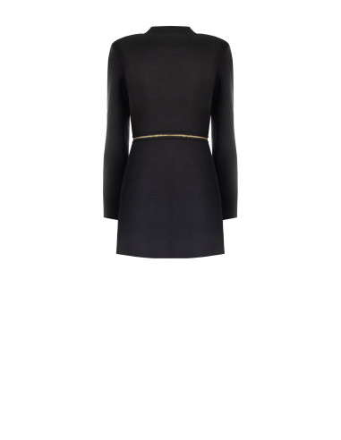 Middellange en cropped 2-in-1-jas van neopreen met ritssluiting in de taille Rinascimento