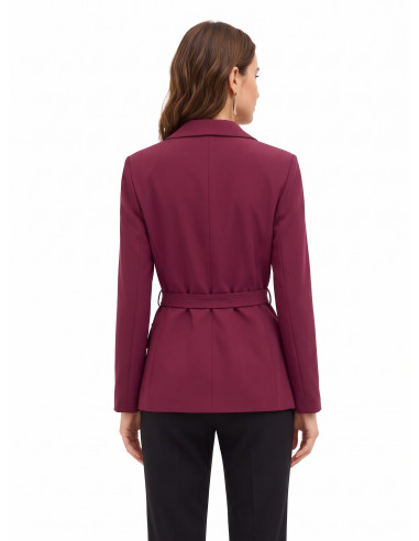 Blazer van cadi-stof met bijpassende ceintuur en studs Rinascimento