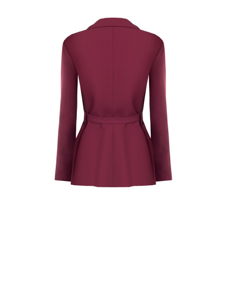 Blazer van cadi-stof met bijpassende ceintuur en studs Rinascimento