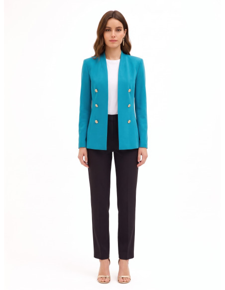 Lange open blazer van Punto Milano Rinascimento