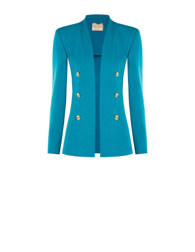 Lange open blazer van Punto Milano Rinascimento