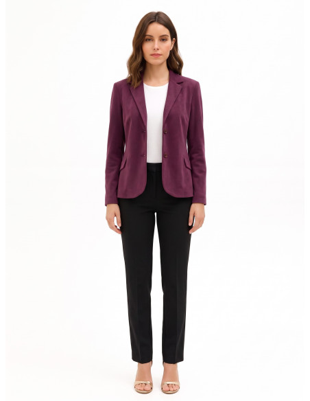 Getailleerde blazer van velours Rinascimento