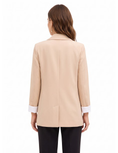 Blazer van katoenmix met revers Rinascimento 2