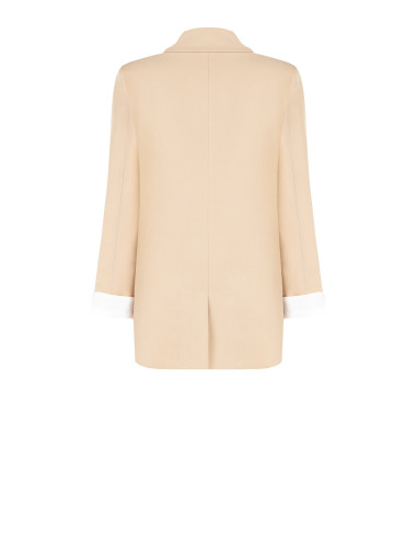 Blazer van katoenmix met revers Rinascimento