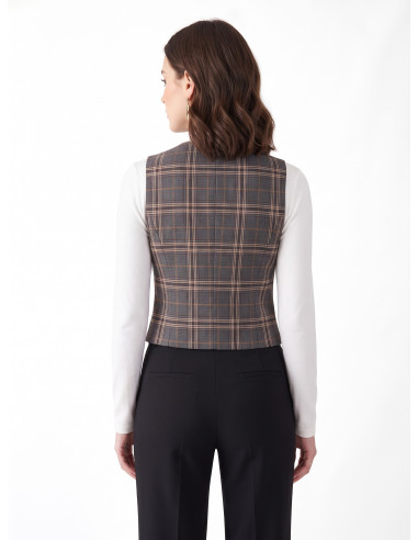 Getailleerd tartanvest Rinascimento