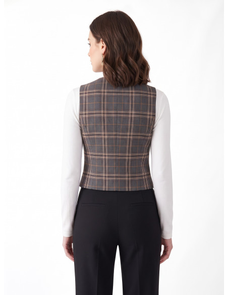 Getailleerd tartanvest Rinascimento