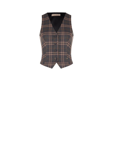 Getailleerd tartanvest Rinascimento