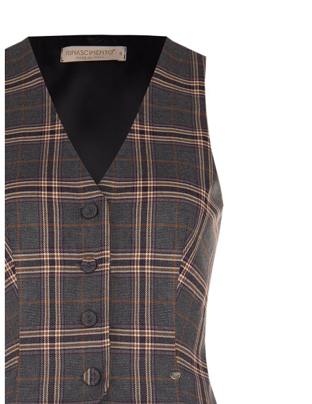 Getailleerd tartanvest Rinascimento
