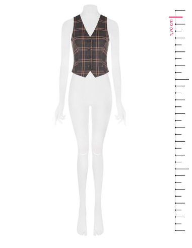 Getailleerd tartanvest Rinascimento