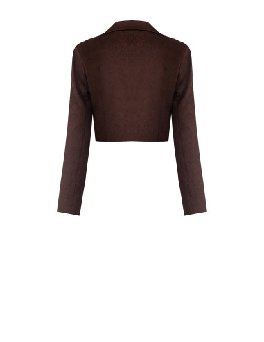 Crop-blazerjasje met riem Rinascimento