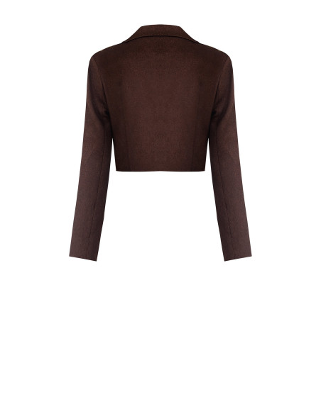 Crop-blazerjasje met riem Rinascimento