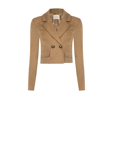 Korte blazer van een wolmix-twillstof Rinascimento