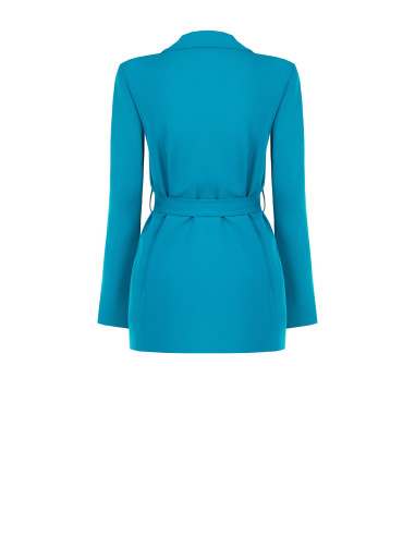Open blazer van cadistof met bijpassende riem Rinascimento