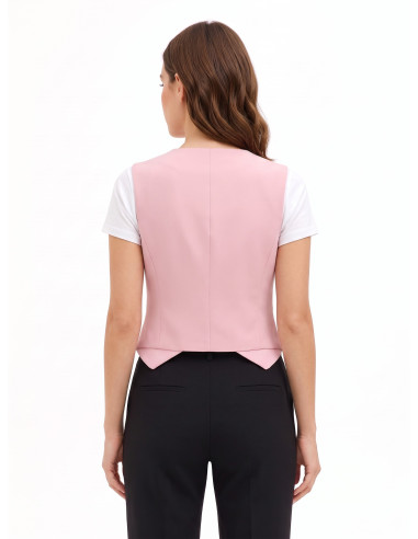 Damesgilet met drie knopen van technische stof Rinascimento