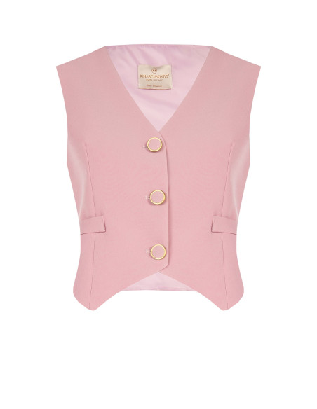 Damesgilet met drie knopen van technische stof Rinascimento