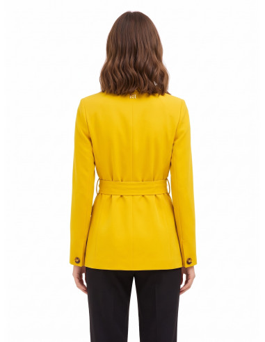 Blazer van viscosemix met bijpassende riem Rinascimento