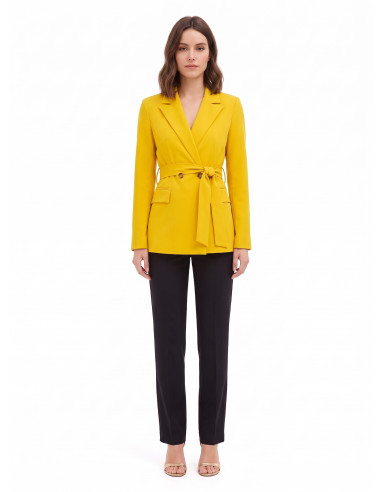 Blazer van viscosemix met bijpassende riem Rinascimento