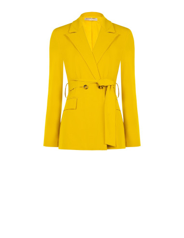 Blazer van viscosemix met bijpassende riem Rinascimento