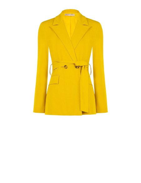 Blazer van viscosemix met bijpassende riem Rinascimento