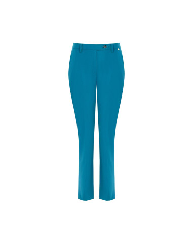 Cropped sigarettenbroek van polyester-viscose met elastiek aan de achterkant Rinascimento
