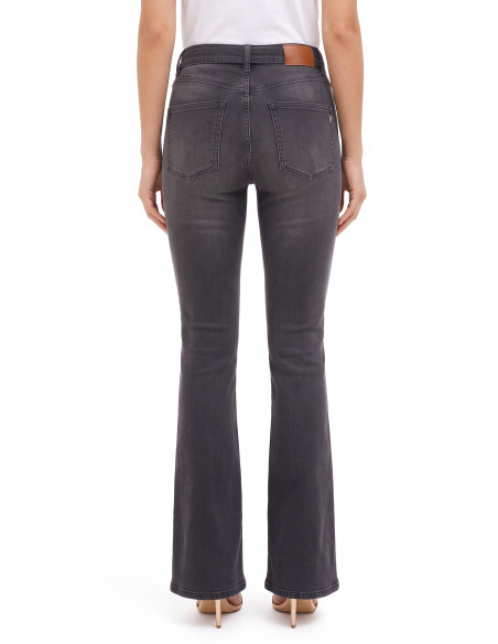 Stretchflarejeans met bijpassende riem en RR-logogesp Rinascimento