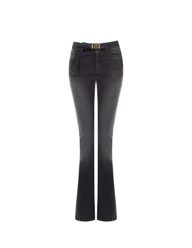 Stretchflarejeans met bijpassende riem en RR-logogesp Rinascimento