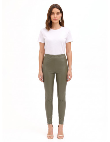 Leggingbroek van imitatieleer met elastische tailleband Rinascimento