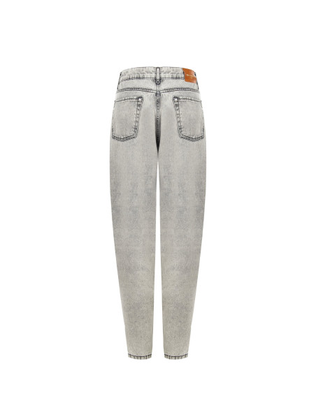 Balloon-jeans in gewassen denim Rinascimento
