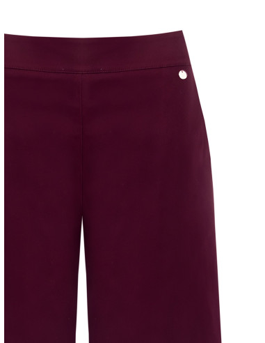 Cropped broek van elastische, gestructureerde stof met zakken en zijrits Rinascimento