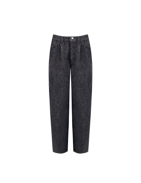 Wide-legjeans met logolabel op de achterzak Rinascimento