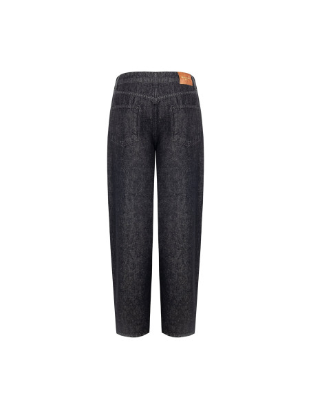 Wide-legjeans met logolabel op de achterzak Rinascimento