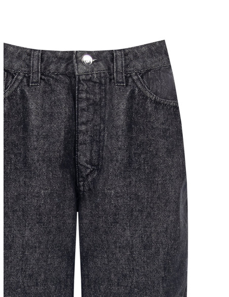 Wide-legjeans met logolabel op de achterzak Rinascimento