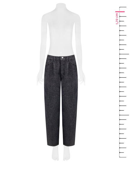 Wide-legjeans met logolabel op de achterzak Rinascimento