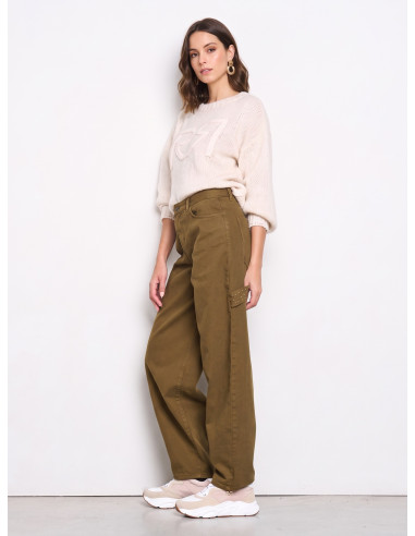Ballonjeans met cargodetails Rinascimento