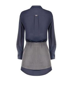 Gecombineerde jurk met blouse-effect en geplooide rok van Rinascimento 2