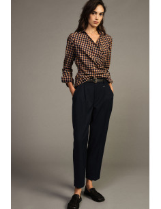 Pantaloni Sartoriali A Vita Alta Con Cintura Dixie - Vestiti Firmat...