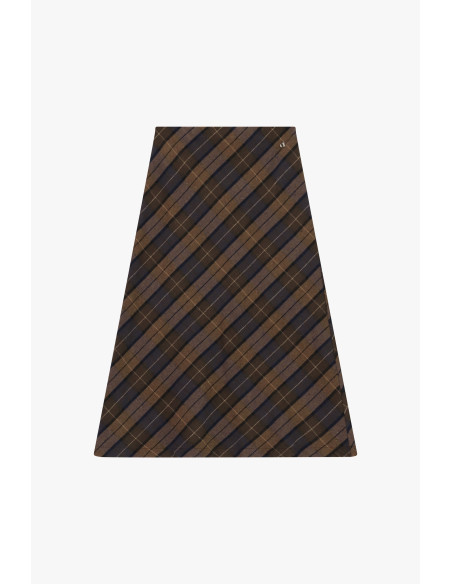 A-lijnrok met diagonaal ruitpatroon Dixie