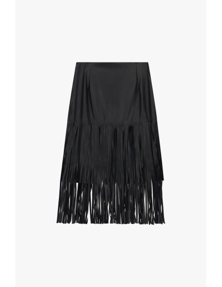 Halflange rok met franjes Dixie