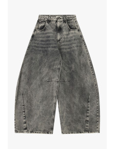 Jeans met wijde pijpen, vervaagde wassing, hoge taille Dixie 2