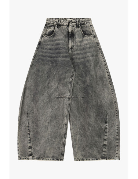 Jeans met wijde pijpen, vervaagde wassing, hoge taille Dixie