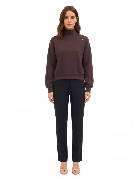 Sweater Rinascimento - Donkerbruin