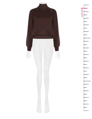 Sweater Rinascimento - Donkerbruin